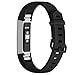 iGK Replacement Bands Compatible for Fitbit Alta and Fitbit Alta HR, Newest Adjustable Sport Strap Smartwatch Fitness Wristbands Black Small
