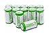 Ppower Pbe 12 packs of 700mAh 3.7v Cr123a Rechargeable Battery + PPOWER 4 Slots 3.7V Li-ion charger (PI4) + Battery boxes (12X) CE Certified for Arlo Camera, Reolink Argus, Keen, etc