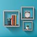 Sorbus Floating Box Shelves — Square Cube Wall Decor Hanging Shelves Decoration — Shelf for Living Room, Bedroom, Trophy Display, Photo Frames