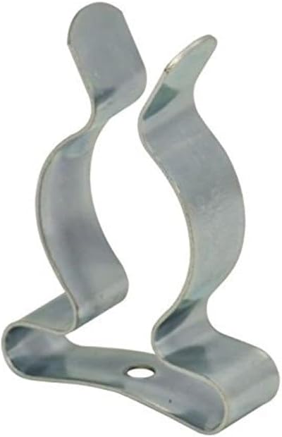 Merriway BH01978 Terry Clip 25mm Pack of 12 Bright Zinc Plated Spring Steel