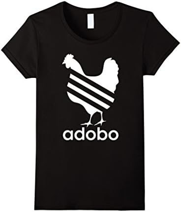 Women's Chicken Adobo T Shirt Funny Filipino Pinoy Humor Philippines XL Black