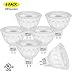 COOWOO MR16 LED Light Bulbs with GU5.3 Base 50W Equivalent Halogen Replacement Neutral White 4000K 5W 12V Spotlight with 500 Lumens 6 Packs