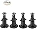 Arlo Camera Mounts (4 pcs Metal-Body/Shaft Black)