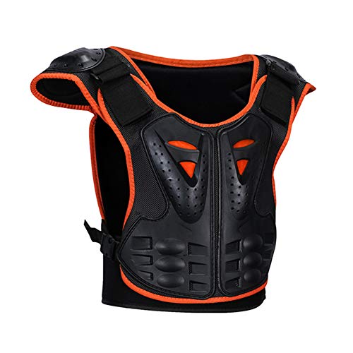 image for SULAITE Kids Sports Chest Back Spine Protector Vest, MLSice Children A