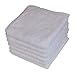 Pacific Linens soft washcloths for face Hand Fingertip Towels 12 Pack 100% Cotton White 12x12 inch for kids wash cloths for body and face 12 pack sets