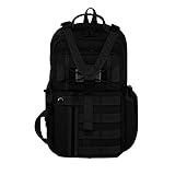 East West U.S.A RT525 Tactical Molle Assault Sling Shoulder Cross Body One Strap Backpack, Black