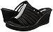 Skechers Cali Women's Rumblers Hot Shot Wedge Sandal,Black,8 M US