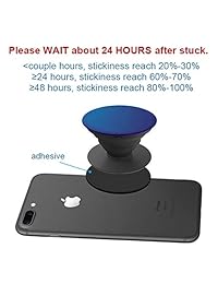 VOLPORT - Juego de 6 adhesivos de repuesto para VHB, compatible con enchufes Pop Socket, 2 unidades, para soporte de agarre plegable, parte trasera y base de 360º, con soporte magnético giratorio ajustable