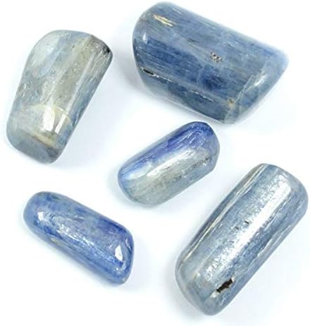 Pooja Gems Blue Kynite 100 GMS Natural Agate Tumble Stone