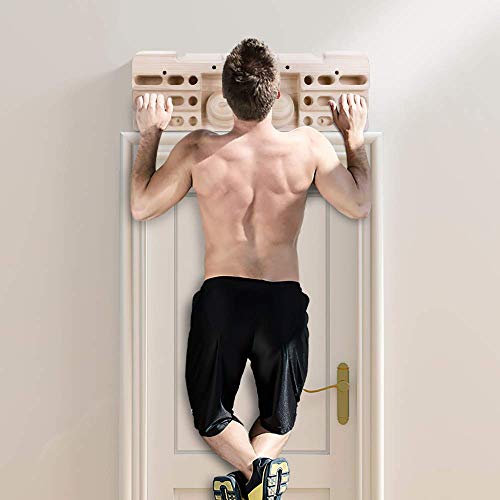 TWO STONES Wooden Hangboard Rock Climbing Pull Up Bar Designed Training