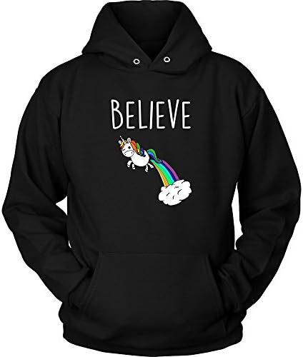 Believe Cute Funny Unicorn Mythical Hoodie