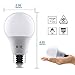 WTL 6 Pack A19 LED Light Bulbs, 9W(60W Equivalent), Non-Dimmable, E26 Medium Base, Warm White 2700k for Home, Living Room, Bedroom & Commercial Lighting