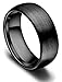 Black Ceramic Rings Brushed Comfort Fit Engagement Wedding Band,metal type 8mm ,size 11