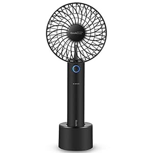 Geek Aire GF2 4 Inch Rechargeable Mini Fan with USB Charging | 5 Speed Option | Portable, Handheld and Small Table Fan…