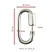 PROTEUS Stainless Grade D Shape Quick Link 3/16 inch, Chain Connector Keychain Buckle, Pack of 5