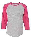 LAT Apparel Womens Vintage Fine Jersey Baseball T-Shirt