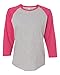 LAT Apparel Womens Vintage Fine Jersey Baseball T-Shirt