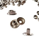 Ymaiss 100pcs Canvas Boat Snaps Fastener Set, Marine Grade 100% 304 Stainless Steel,Cap Dia 5/8"(15mm),Inclu Cap,Socket,Stud and Elyete.100pcs=25sets