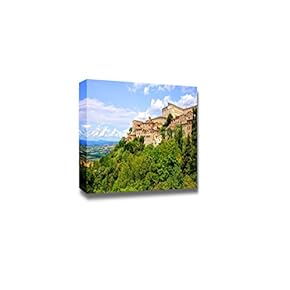 Beautiful Scenery Landscape View Over The Old Hill Town of Todi Umbria Italy - Canvas Art Wall Art - 12" x 18"