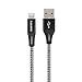 Aasama iPhone Charger 3 Feet Certified Nylon Braided 8 Pin Lightning to USB Cable (4 Pack)