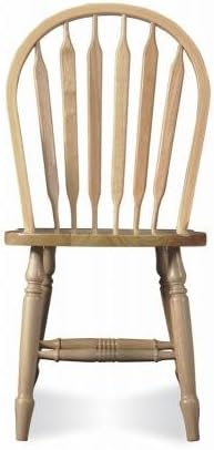 International Concepts Windsor Arrow Back Chair, Unfinished