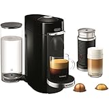 Nespresso VertuoPlus Deluxe Coffee and Espresso Maker by De'Longhi with Aeroccino, Black
