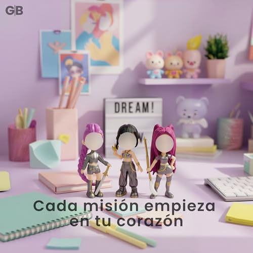 GREEN BRAIN Muñecas guerreras Muñecas guerreras Figuras para niñas Regalos 3 Personajes (Set Disfraz Guerreras)