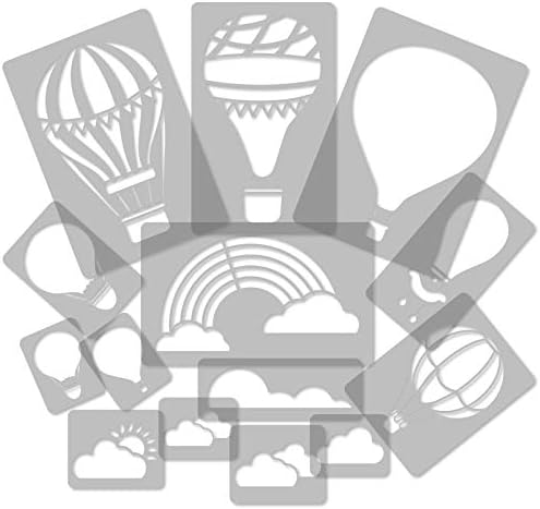 Painting Stencils Set for Kids, 14 Pcs Templates 9x12 to 23x34cm Ballo...