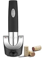Cuisinart CWO-50 086279096395 Cordless Wine Opener with Vacuum Sealer, One Size, Black