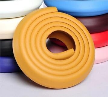Interbusiness 2M Baby Infant Kids Edge Safe Foam Protective Stripe, Childrenproofing Home Safety Furniture Edge Corner Guard Bumpers Cushion (2m-Orange)