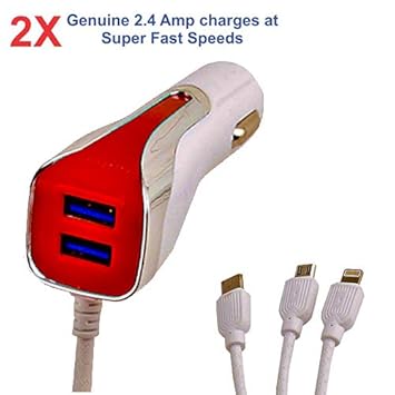Digitrends 3 In 1 Multi Pin Data Cable Micro Usb 4 8a Amazon In