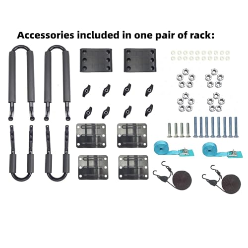 A01 Kayak Roof Rack for SUV Car Top Roof Mount Carrier J Cross Bar Canoe Boat (1 Pairs)