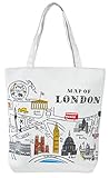 LINJUN Women's Canvas Shoulder Hand Bag Tote Bag (tower)