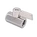 DERNORD Stainless Steel Mini Ball Valve NPT Thread Female (3/8
