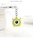 ZOEAST Cute One Eye Alien Mike Monsters Inc Chain Hanging Dust Plug 3.5mm Phone Headphone Jack Earphone Cap Ear Cap Dust Plug Charm iPhone 4 4S 5 5S SE 6 6S Plus Huawei Samsung IPad iPod (Green Mike)