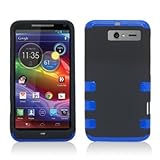 Aimo Wireless MOTXT901PCMXF002 Guerilla Armor Hybrid Case for Motorola Electrify M XT901 - Retail Packaging - Black/Blue