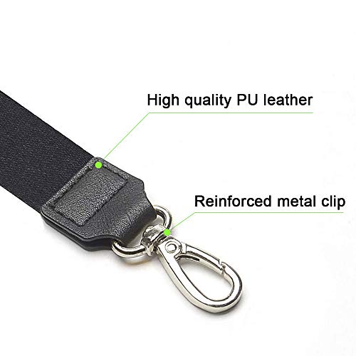 Phone Lanyard, COCASES Wrist Lanyard and Neck Lanyard for Keys ID Badge Set Phone Tether for iPhone, Galaxy & Most Smartphones (Black) - Thumbnail 4