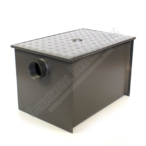 WentWorth 40 lb Grease Trap 20 GPM Gallons Per Minute Steel Interceptor for Restaurant Kitchen