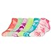 Gold Toe Girls Liner Socks, 6-Pairs, Light Tie Dye, Youth Medium