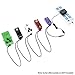 Neewer Pedal Power Supply Adapter 9V DC 1A Tip Negative 5 Way Daisy Chain Cables for Effect Pedal