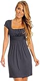 Glamour Empire. Womens Jersey Dress. Empire Waist Square Neck Short Sleeve. 081
