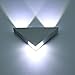 Lightess Modern LED Wall Sconces Triangle Mini Wall Lamp Designed 3W Cold White