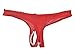 Simplicity Women Sexy Open Crotch Lingerie Pearl Bead G-String Thong Lace Panty