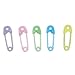 Plastic Safety Pin Gender Neutral Baby Shower Favor Charms, Assorted 40ct