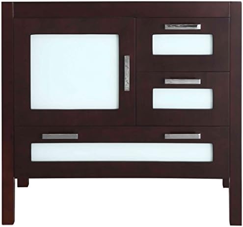 Bosconi Bathroom Vanities SB-251-1EMC Main Vanity Cabinet with Soft Closing Drawers, 36", Espresso