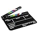 Neewer Dry Erase Director's Film Movie Clapboard Cut Action Scene Clapper Board Slate with Colorful Sticks