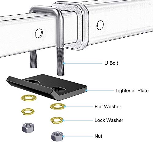 Hitch Titan Hitch Tightener, Anti-Rattle Stabilizer Hitch Pin Reduces Noise and Swaying Super Corrosion Resistant Trailer hitch Lock Bolt Receiver Lock Great for Trailers, Carriers and Racks