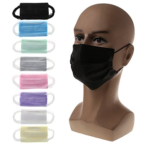 Hacloser 20Pcs/Set Disposable Anti-Dust Masks Medical Surgical Ear Loop Face Mouth Unisex Masks (Pink) - Thumbnail 2
