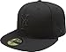 MLB New York Mets Black on Black 59FIFTY Fitted Cap, 7 1/8