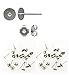 Titanium Earring Supplies,200 pcs.100 Posts w/6mm pad, Plus 100 Stainless Backs,Hypoallergenic Jewelry